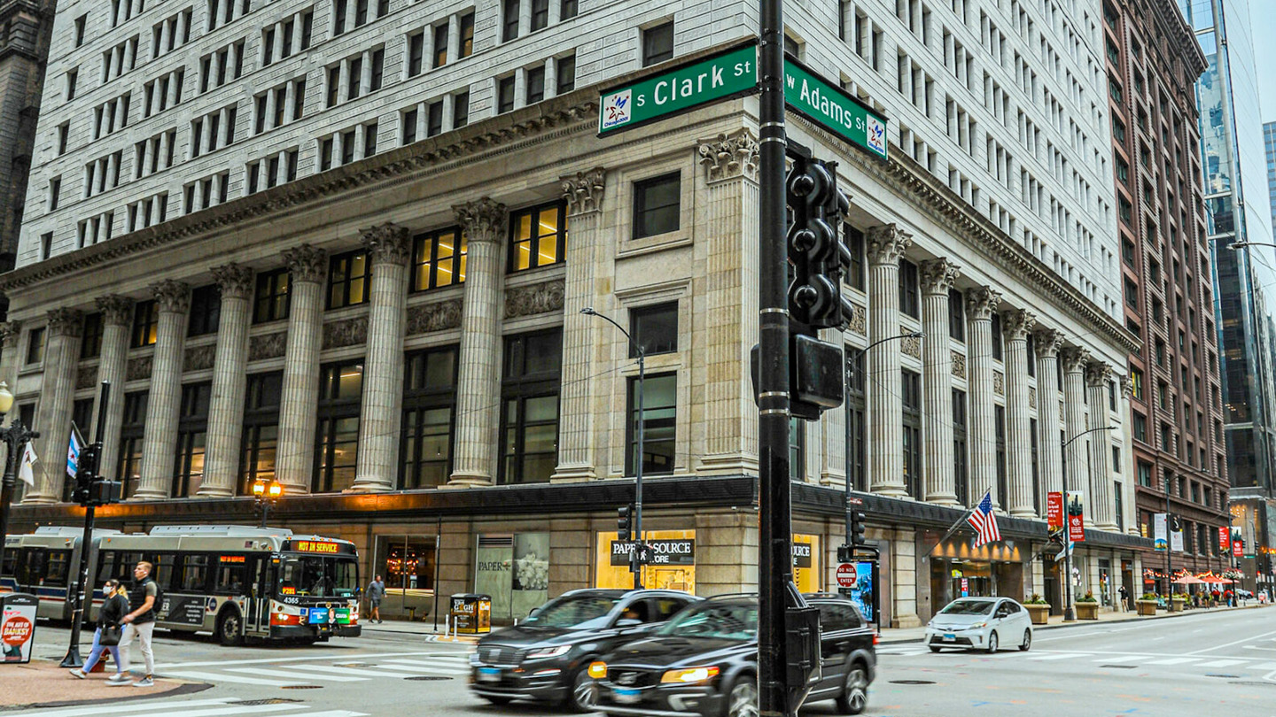 street view of The National Building, NewGround's Chicago location