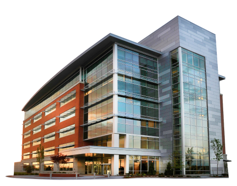 exterior of corporate workplace building design