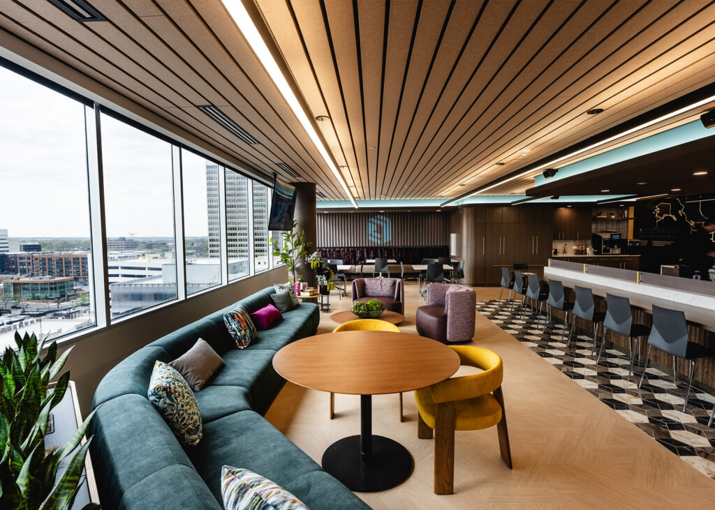 Cafe Space designed by Newground in Clayton MO